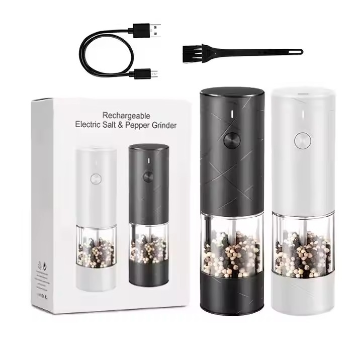 Electric Salt and Pepper Grinder Set 