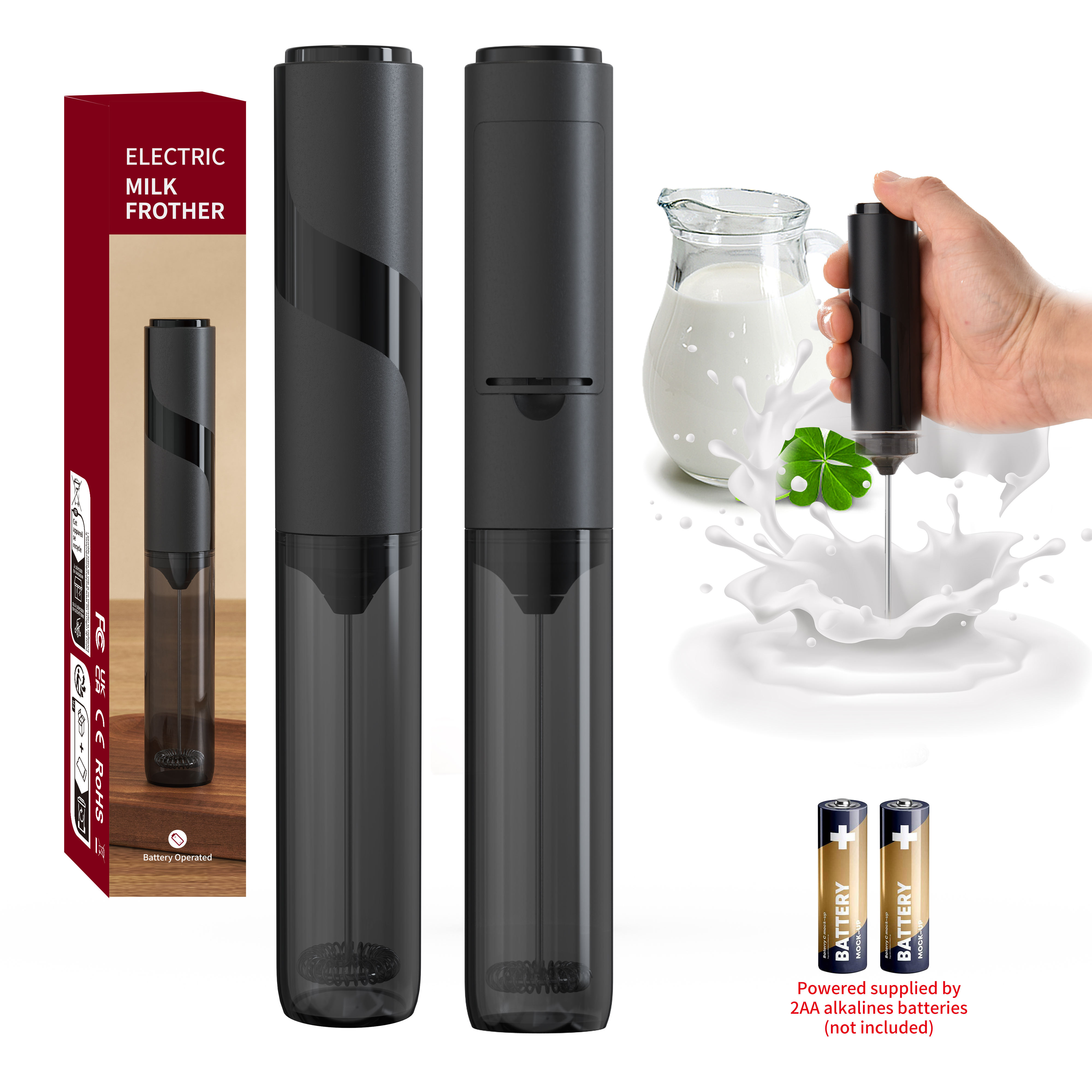 N milk frother battery operation