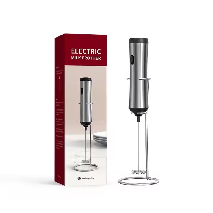 KJBQ-1-BS Milk Frother USB with Metal Stand