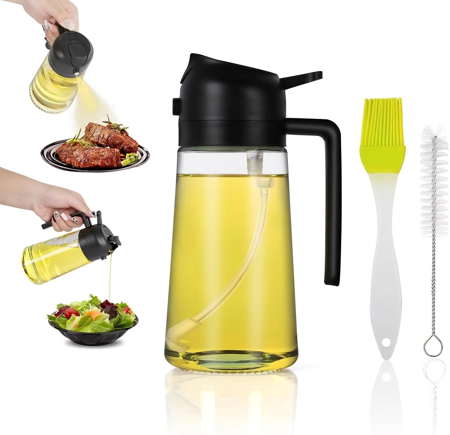 This 2-in-1 Glass Oil Spray Bottle Stands Out as the Top Recommendation After Testing
